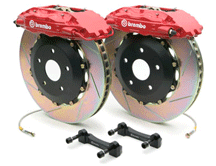 Brembo 1B2 GT1 (F50 - Type) 4 Piston Red Calipers w/2-Piece Slotted Disks